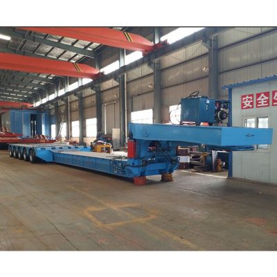 Detachable gooseneck lowboy trailer