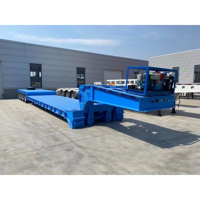 Detachable gooseneck lowboy trailer