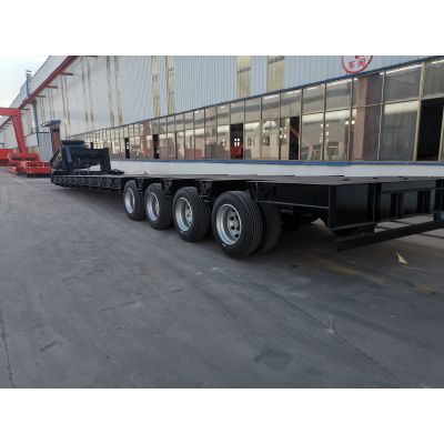 Detachable gooseneck lowboy trailer